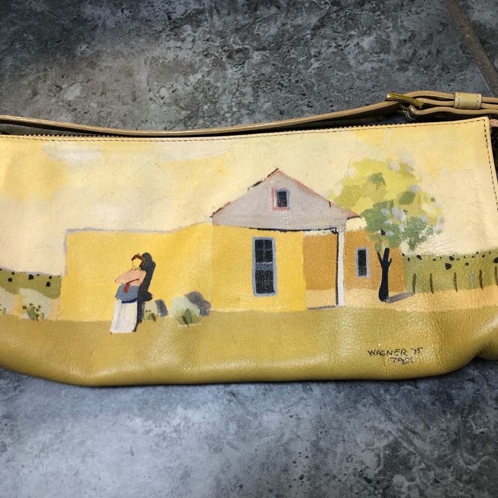 Clutch, hand painted vintage - Picture 2 of 6